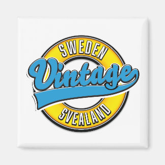 Svealand Sweden Vintage style logo Magnet