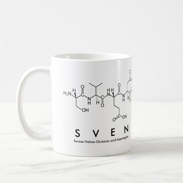 Sven peptide name mug (Left)