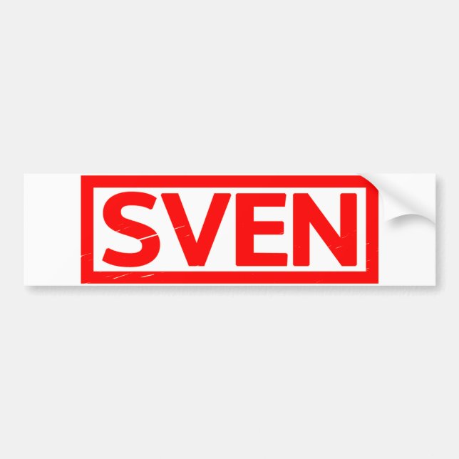 Sven Stamp Bumper Sticker (Front)