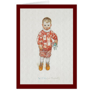 Sven with Dala Horse and Chisel