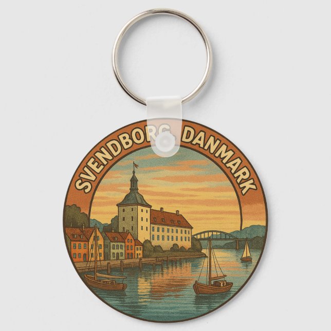 Svendborg Denmark Castle Key Ring (Front)