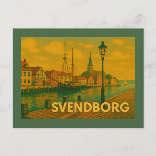Svendborg Denmark Castle Postcard (Front)