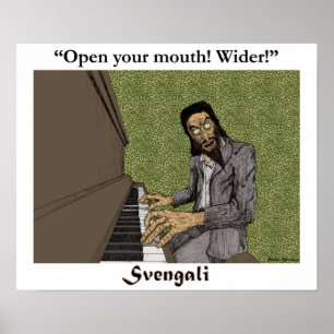 Svengali at the piano poster