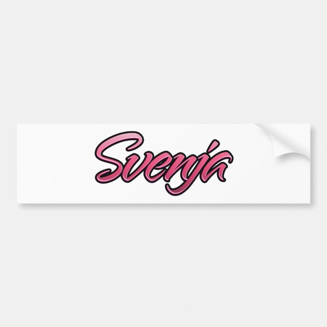 Svenja faded pink Aufkleber Sticker (Front)
