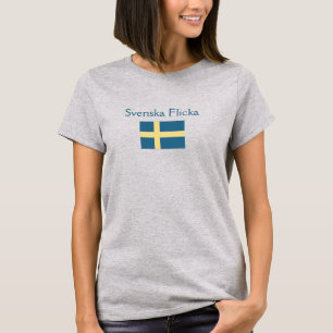 Svenska Flicka - Flag T-Shirt