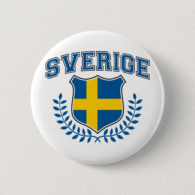 Sverige 6 Cm Round Badge (Front)