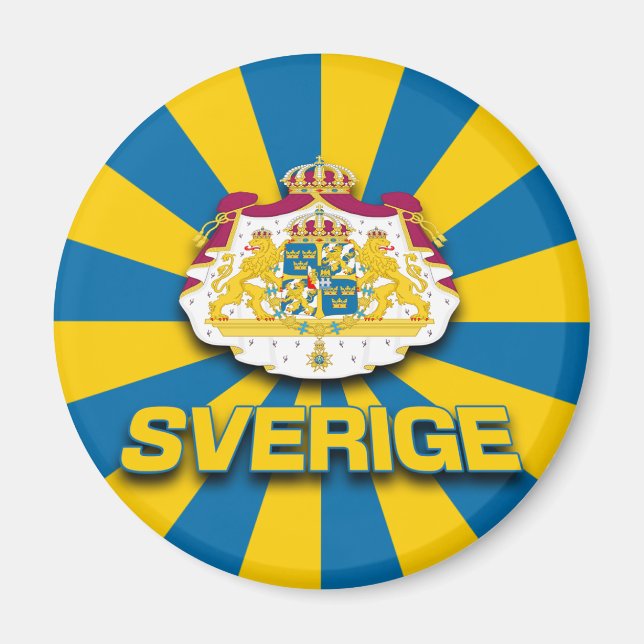 Sverige Coat of Arms Magnet (Front)