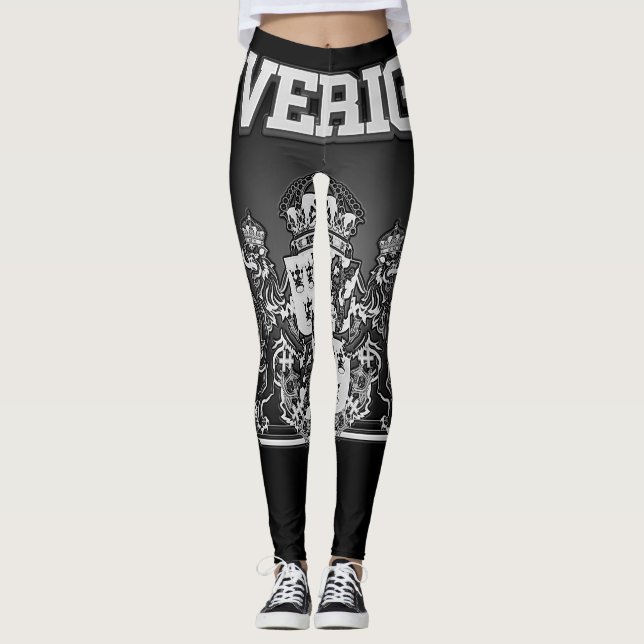 Sverige  Emblem Leggings (Front)