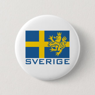 Sverige Flag 6 Cm Round Badge