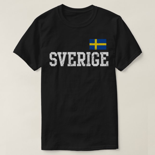 Sverige Flag Sweden Swedish Family Heritage T-Shirt (Design Front)
