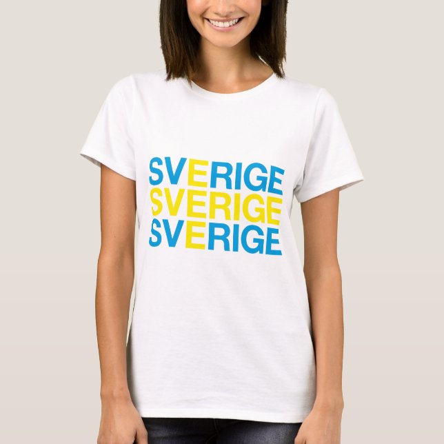 SVERIGE Flag T-Shirt (Front)