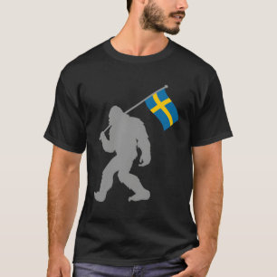 Sverige Or Swedish Flag On Sweden Flag T-Shirt