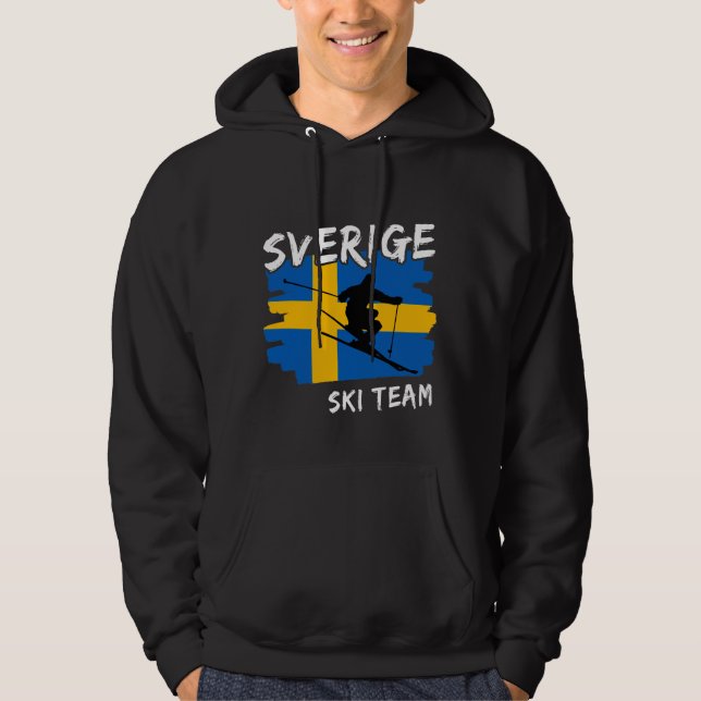 Sverige Ski   Hoodie (Front)