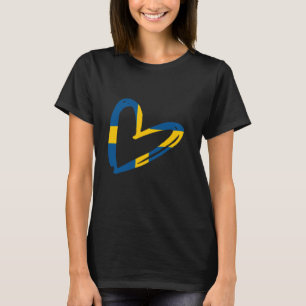 Sverige Swedish Pride Swedish Roots Sweden Flag He T-Shirt