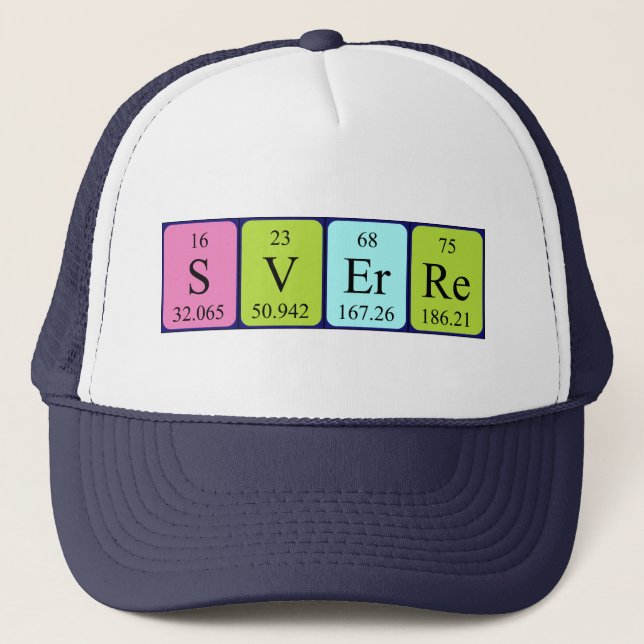 Sverre periodic table name hat (Front)