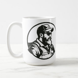 SVG Custom Fly Fisherman And Rod Coffee Mug