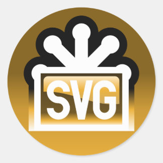 SVG Full Classic Round Sticker