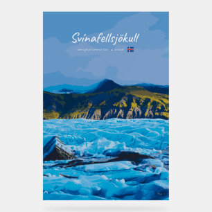 Svínafellsjökull, Iceland - Glacier View Acrylic Sign