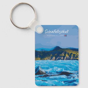 Svínafellsjökull, Iceland - Glacier View Classic Key Ring