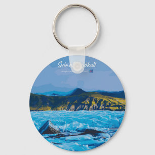Svínafellsjökull, Iceland -  Glacier View Key Ring