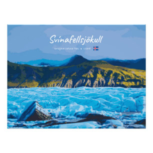 Svínafellsjökull, Iceland - Glacier View Photo Print