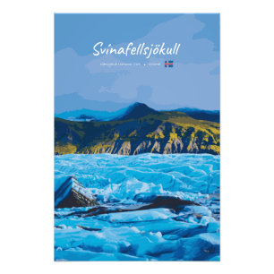 Svínafellsjökull, Iceland - Glacier View Photo Print