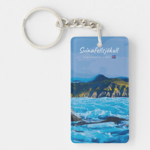 Svínafellsjökull, Iceland - Glacier View Slim Key Ring