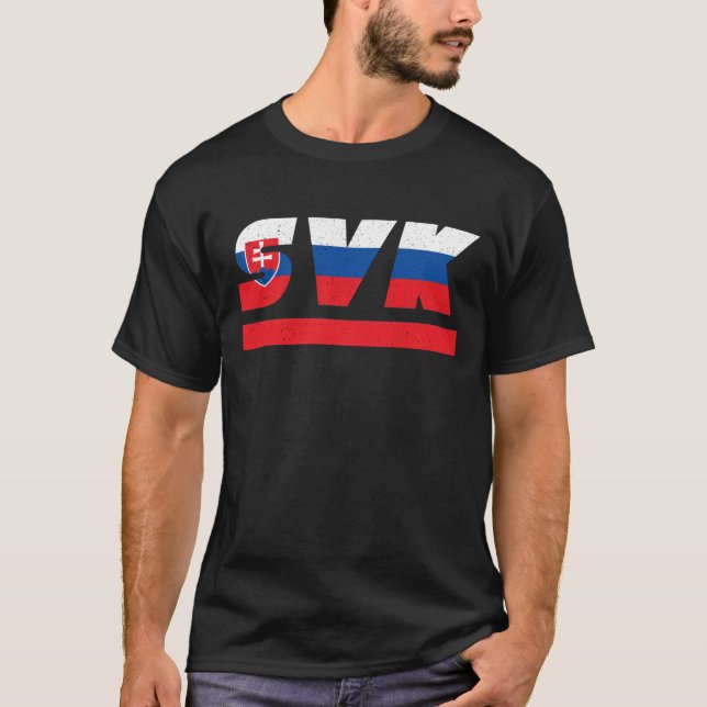 SVK Slovakia Eastern Europe ISO Code 3166 T-Shirt (Front)
