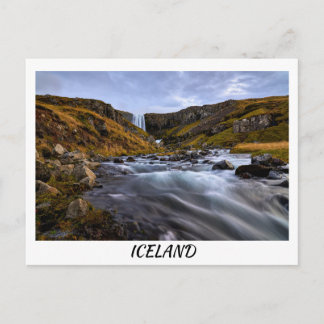 Svodufoss waterfall Snaefellsnes, Iceland postcard