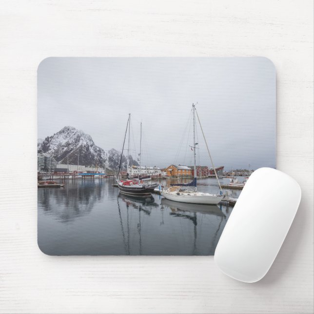 Svolvaer Lofoten Islands Mouse Mat (With Mouse)