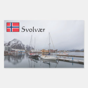 Svolvaer Lofoten Islands Rectangular Sticker