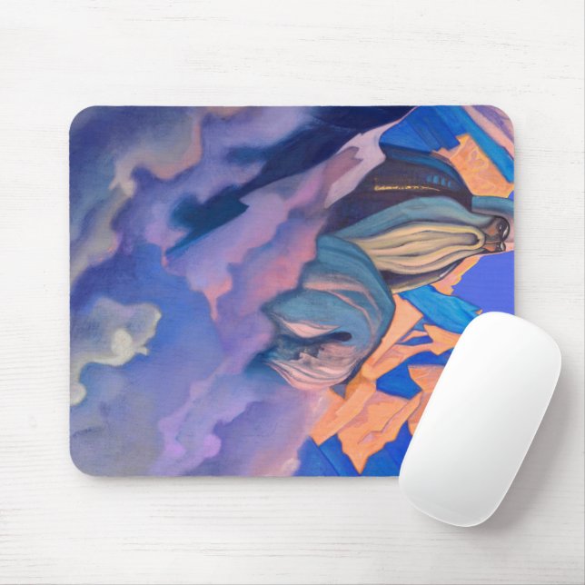 Svyatogor by Nicholas Roerich Mouse Mat (With Mouse)