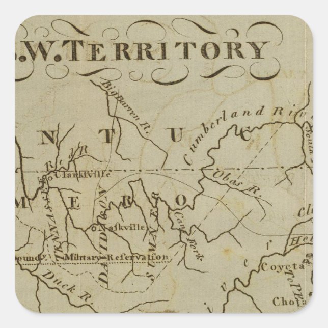 SW Territory Square Sticker (Front)