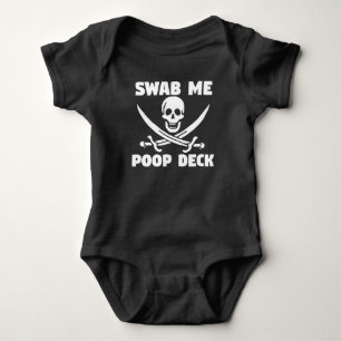Swab Me Poop Deck Baby Bodysuit