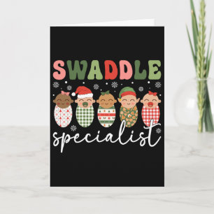Swaddle Specialist Christmas Nicu Nurse Mother By Card