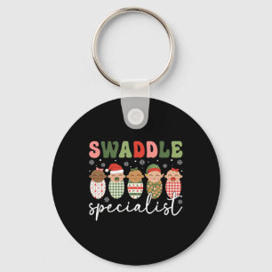 Swaddle Specialist Christmas Nicu Nurse Mother By Key Ring