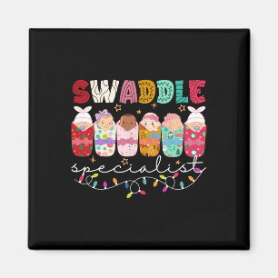 Swaddle Specialist Nicu Mother Baby Elf Xmas Match Magnet