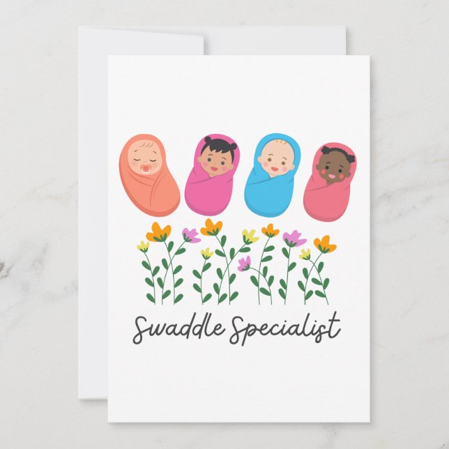 Swaddle Specialist NICU Nurse NeoNatal  Holiday Card (Front)