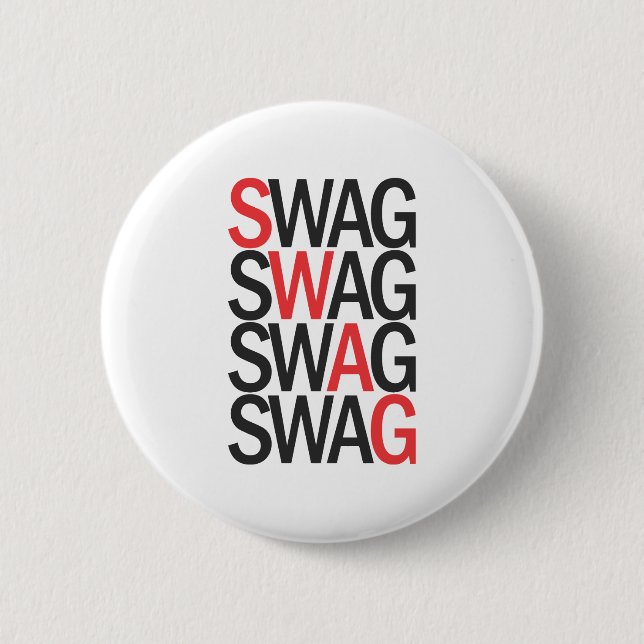 Swag 6 Cm Round Badge (Front)