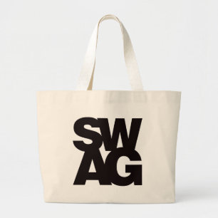 Swag - Black Large Tote Bag