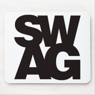 Swag - Black Mouse Mat