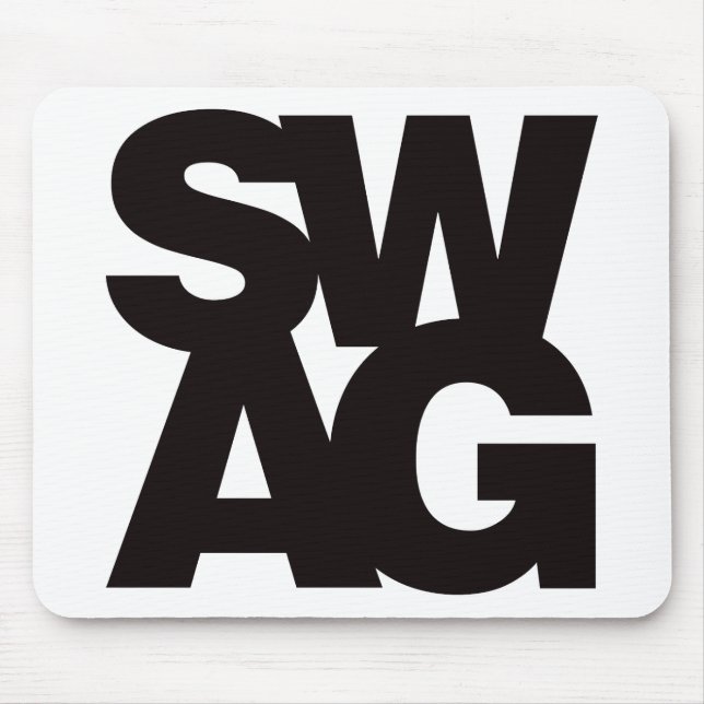 Swag - Black Mouse Mat (Front)