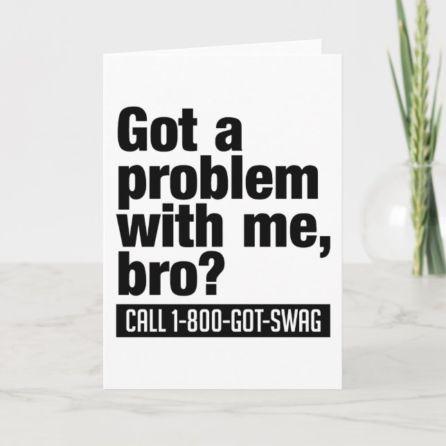SWAG custom greeting card (Front)