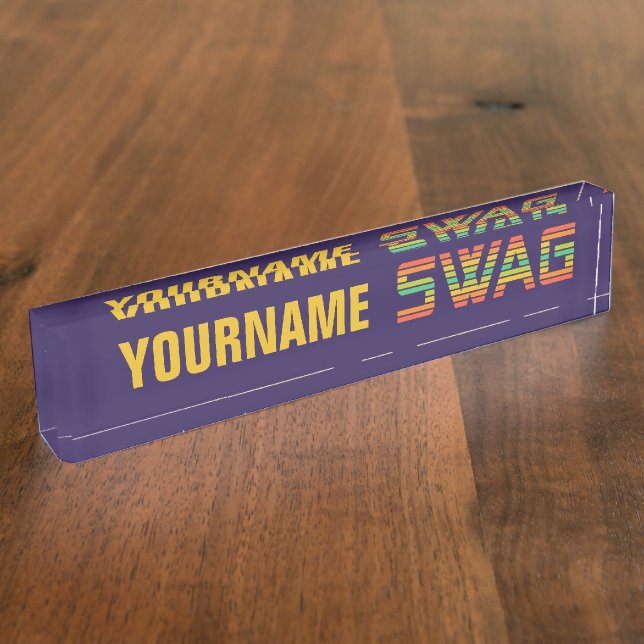 SWAG custom name plate (Side)