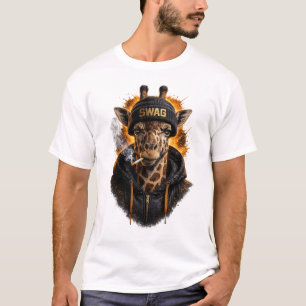 Swag Giraffe Streetwear – Cool Urban Animal T-Shirt