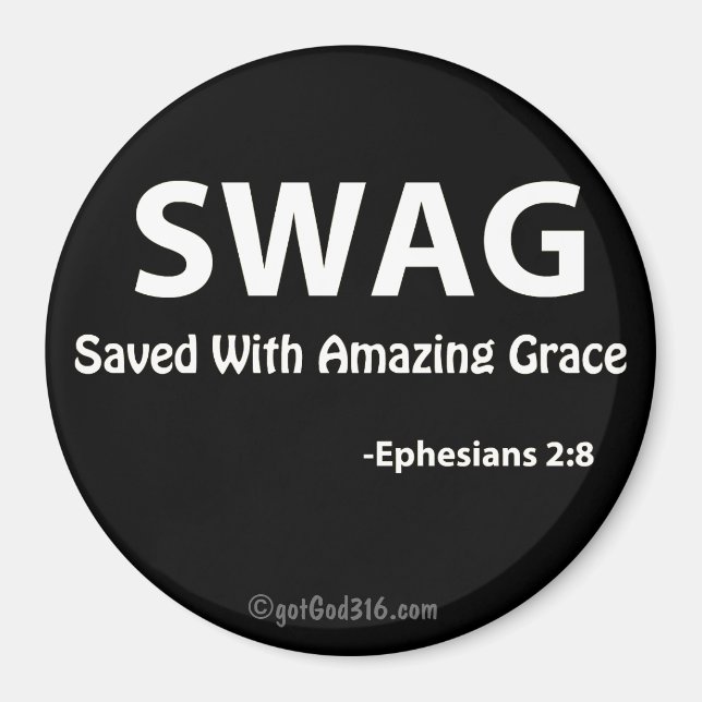 SWAG gotGod316.com Scripture Magnet (Front)