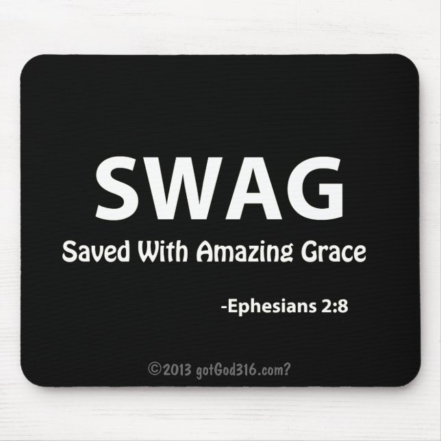 SWAG gotGod316.com Scripture Mouse Mat (Front)