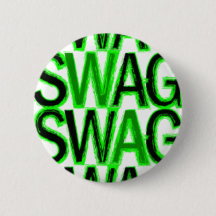 Swag - Green 6 Cm Round Badge