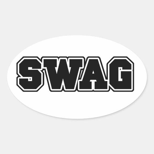 Swag Oval Sticker (Front)