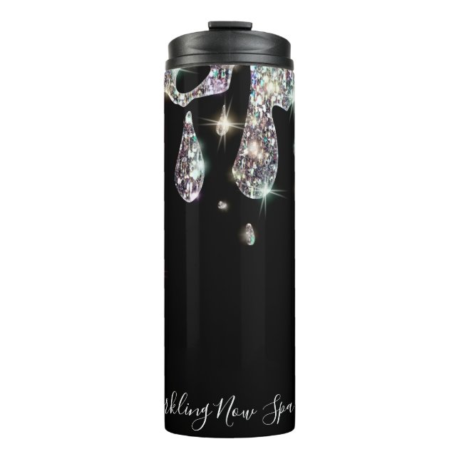 *~* SWAG Promo Business Girly Drip GLITTER AP7  Thermal Tumbler (Front)